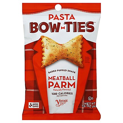 Pasta Chips Bow-Ties Pasta Snack Meatball Parm - 1.5 Oz - Image 1