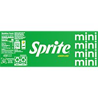 Sprite Soda Pop Lemon Lime Mini Cans - 10-7.5 Fl. Oz. - Image 6