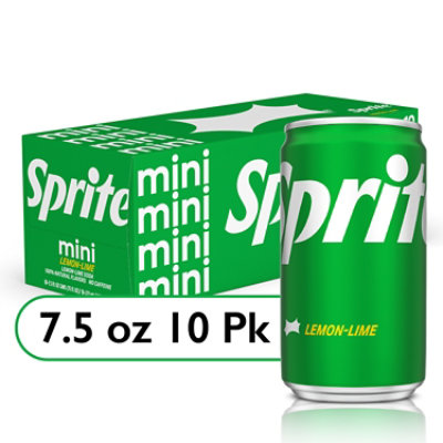 Sprite Soda Pop Lemon Lime Mini Cans - 10-7.5 Fl. Oz.