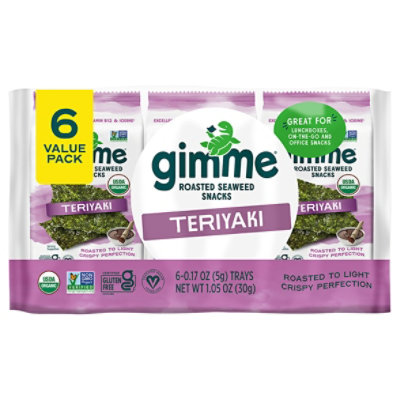 Gimme Seaweed Roasted Pillow Organic - 1.05 Oz - Image 3