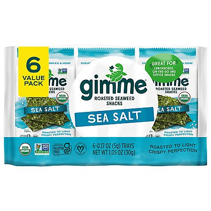 Gimme Seaweed Rstd Sslt Organic - 1.02 Oz - Image 2
