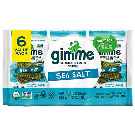 Gimme Seaweed Rstd Sslt Organic - 1.02 Oz