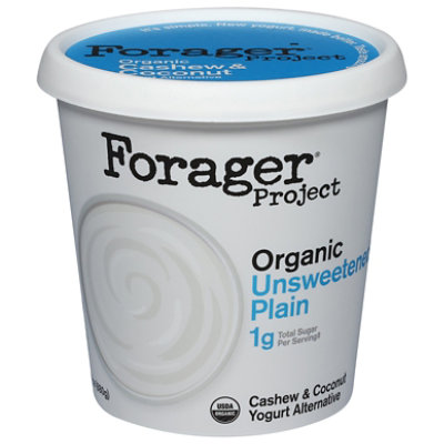 Forager Project Organic Yogurt Alternative Cashewmilk Dairy Free Unsweetened Plain - 24 Oz