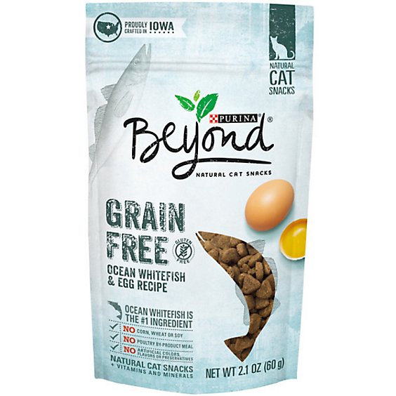 Beyond Cat Treats Grain Free Ocean Whitefish & Egg - 2.1 Oz