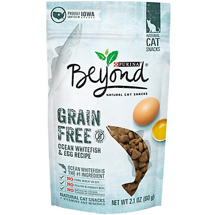 Beyond Cat Treats Grain Free Ocean Whitefish & Egg - 2.1 Oz - Image 1