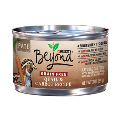 Beyond Cat Food Wet Grain Free Quail & Carrot - 3 Oz