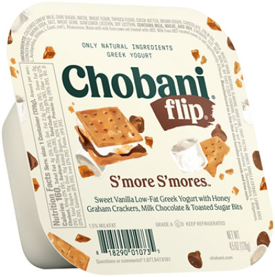 Chobani Flip Chocolate S'more S'mores Low-Fat Greek Yogurt - 4.5 Oz - Image 2