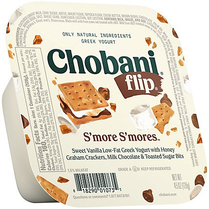 Chobani Flip Low-Fat Greek Yogurt S'more S'mores - 4.5 Oz - Image 1