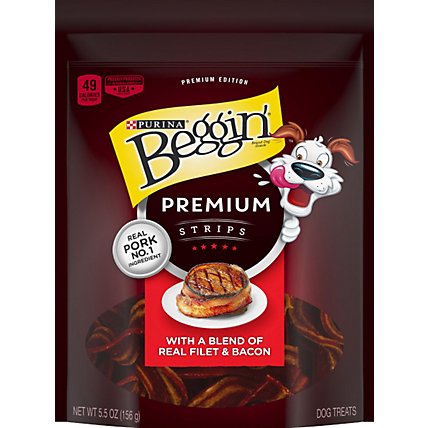 Beggin Dog Treats Premium Strips Pork - 5.5 Oz - Image 2