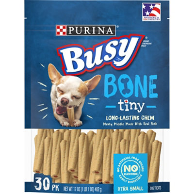 Busy Bone Dog Treats 30 Count - 17 Oz - Image 1