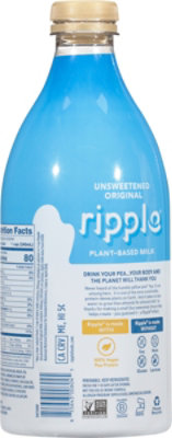 Ripple Milk Nutritious Plant-Based Unsweetened Original - 48 Fl. Oz. - Image 6