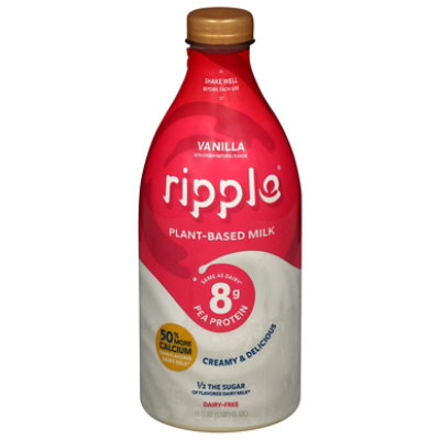 Ripple Milk Nutritious Plant-Based Vanilla - 48 Fl. Oz.