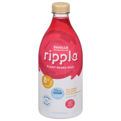 Ripple Milk Nutritious Plant-Based Vanilla - 48 Fl. Oz.