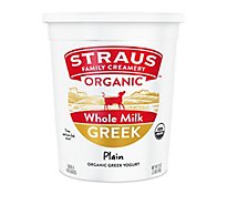 Straus Family Creamery Plain Greek Yogurt - 32 Oz