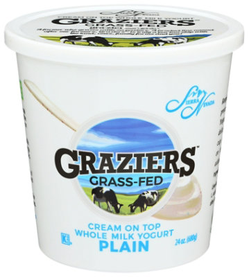 Graziers Yogurt Whl Milk Non Hmogn - 24 Oz