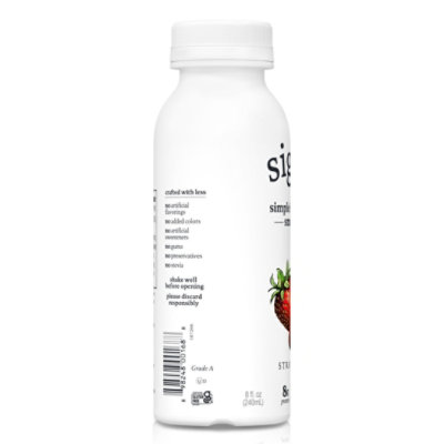 siggi's Strawberry Probiotic Drinkable Whole Milk Yogurt - 8 Oz - Image 3