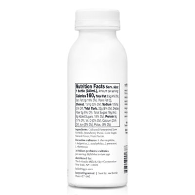 siggi's Strawberry Probiotic Drinkable Whole Milk Yogurt - 8 Oz - Image 3