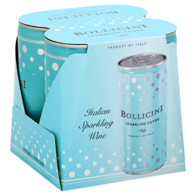 Bollicini Sparkling Cuvee Wine - 4-250 Ml