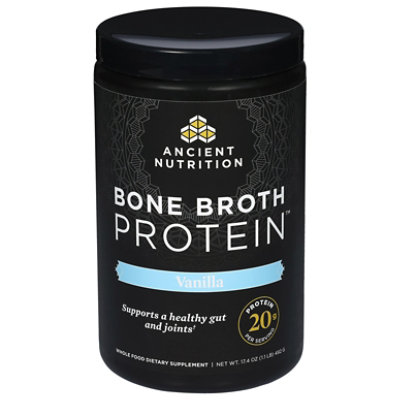 Ancient Nutrition Bone Broth Vanilla Protein - 15.7 Oz - Image 1