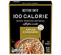 Better Oats Oat Fit Oatmeal Instant with Flax Apples & Cinnamon - 10 Count