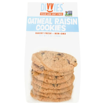 Divvies Cookie Oatmeal Raisin Stack 7 Count - 7 Oz