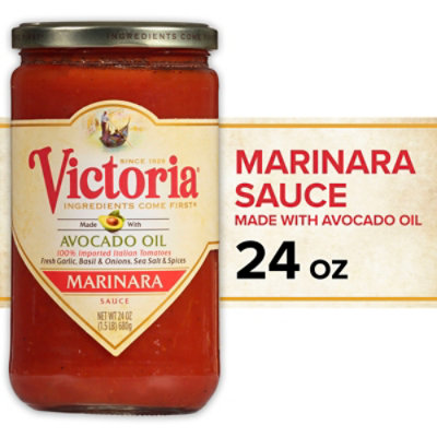 Victoria Sauce Marinara Jar Avocado Oil - 24 Oz - Image 1