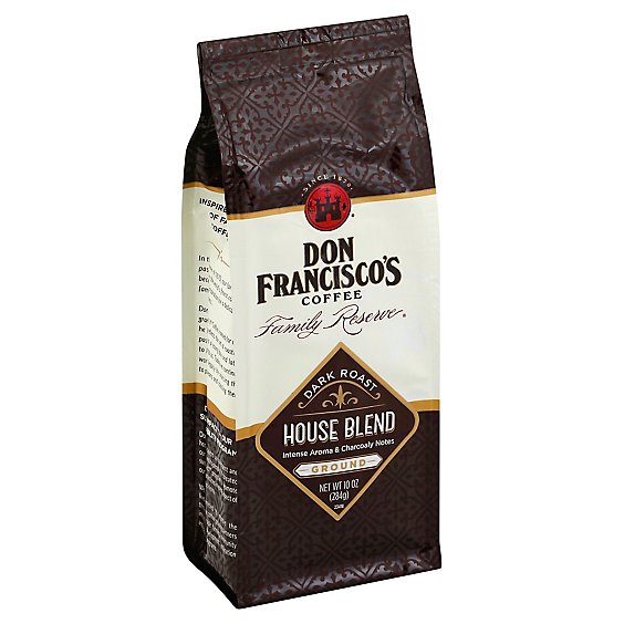 Don Franciscos Coffee Family Reserve Coffee Ground Bold Roast House Blend - 10 Oz