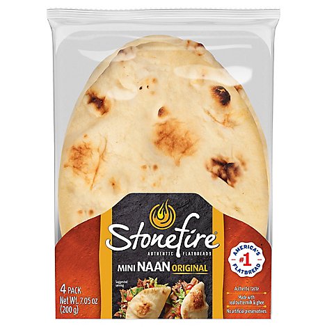 Stonefire Mini Authentic Naan Bread - 7.05 Oz