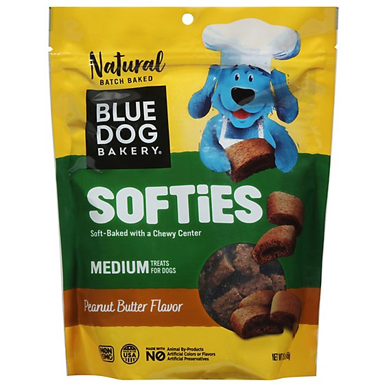 Blue Dog Bakery Dog Treats All Natural Peanut Butter Softies Box - 18 Oz