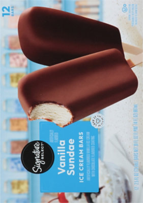 Signature SELECT Ice Cream Bars Vanilla - 12-2.5 Fl. Oz. - Image 6