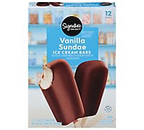Signature SELECT Ice Cream Bars Vanilla - 12-2.5 Fl. Oz.