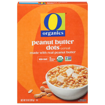 O Organics Cereal Sweetened Peanut Butter Dots - 10 Oz - Image 1