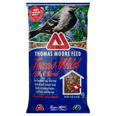 Thomas Moore Feed Bird Seed Texas Wild Bag 20 Lb Star Market