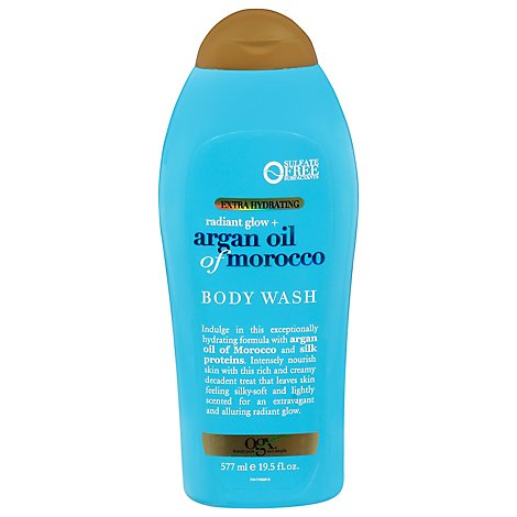 OGX Moroccan Argan Oil Extra Hydrating Body Wash for Dry Skin - 19.5 Fl. Oz.