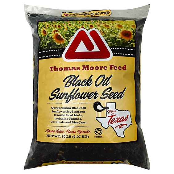 Thomas Moore Feed Sunflower Seed Black Oil Bag - 20 Lb