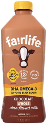 Fairlife Superkids Milk Ultra-Filtered Reduced Fat Chocolate - 52 Fl. Oz.