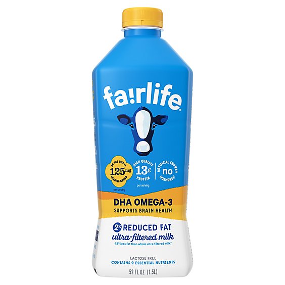 Fairlife Superkids Milk Ultra-Filtered Reduced Fat - 52 Fl. Oz.