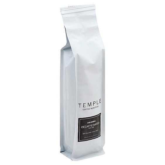 Temple Coffee Dark Roast Decaf Dharma Blend - 12 Oz