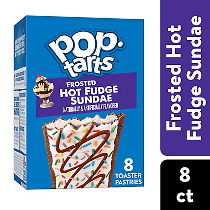 Pop-Tarts Toaster Pastries Breakfast Foods Frosted Hot Fudge Sundae 8 Count - 13.5 Oz - Image 2