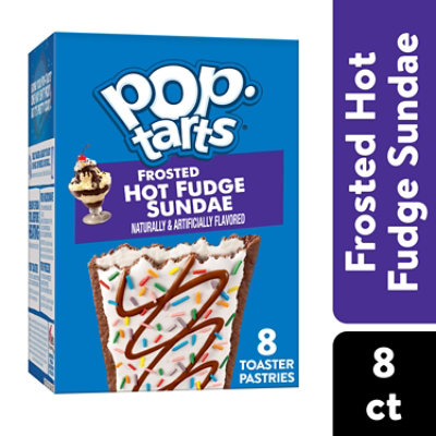 Pop-Tarts Toaster Pastries Breakfast Foods Frosted Hot Fudge Sundae 8 Count - 13.5 Oz - Image 1