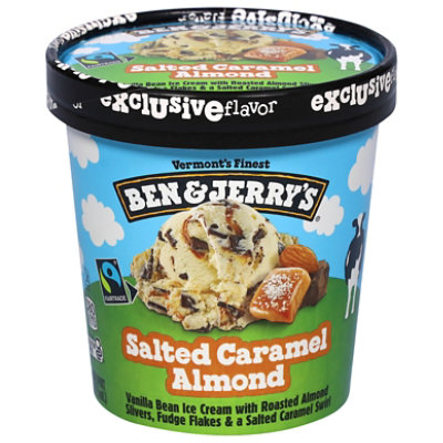 Ben & Jerry's Ice Cream Pint Salted Caramel Almond - 16 Oz - Image 3