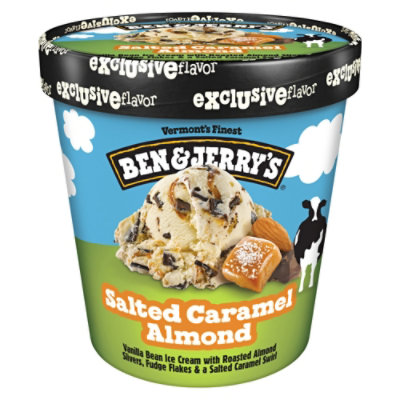 Ben & Jerry's Ice Cream Pint Salted Caramel Almond - 16 Oz - Image 2