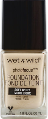 Wet N Wild Photo Focus Foundation Soft Ivory - 1 Fl. Oz. - Image 2