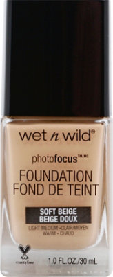 Wet N Wild Photo Focus Foundation Soft Beige - 1 Fl. Oz. - Image 2