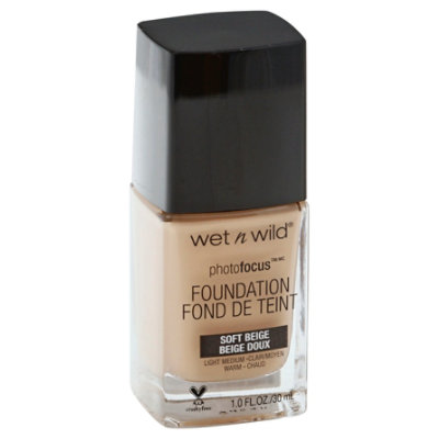 Wet N Wild Photo Focus Foundation Soft Beige - 1 Fl. Oz.