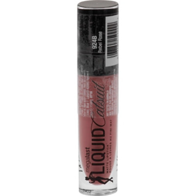 Wet N Wild Megalast Liquid Catsuit Lipstick Matte Rebel Rose 924B - 0.21 Oz