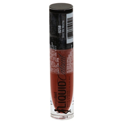 Wet N Wild Megalast Liquid Catsuit Lipstick Matte Give Me Mocha - 0.21 Oz