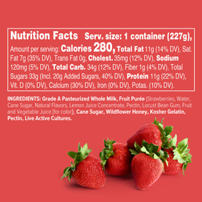Noosa Strawberry Finest Yoghurt  - 8 Oz - Image 3