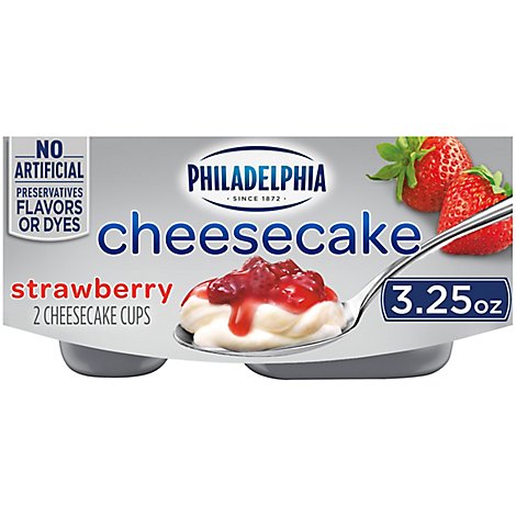 Philadelphia Cheesecake Cups Strawberry - 2-3.25 Oz