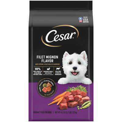 Cesar Filet Mignon Flavor With Spring Vegetables Garnish Small